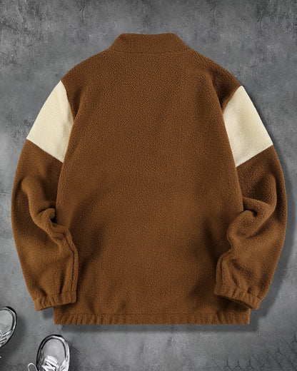 Jorvik Colorblock Fleece Quarter Zip Pullover