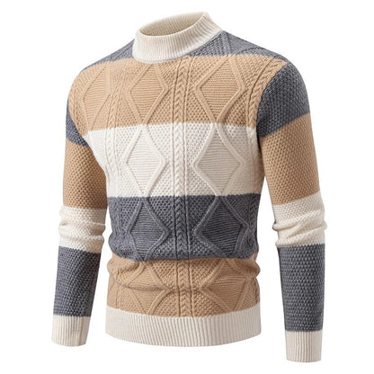 Julian Men's Textured Diamond Knit Sweater