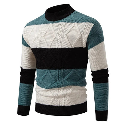 Julian Men's Textured Diamond Knit Sweater