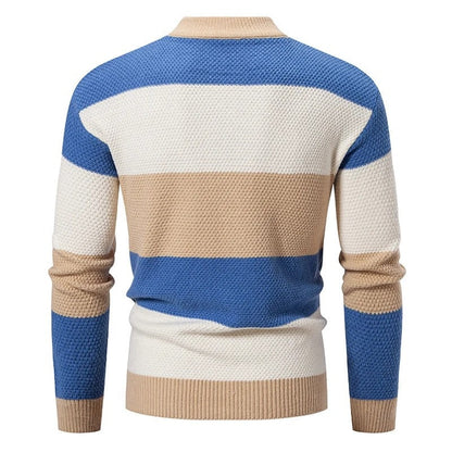 Julian Men's Textured Diamond Knit Sweater