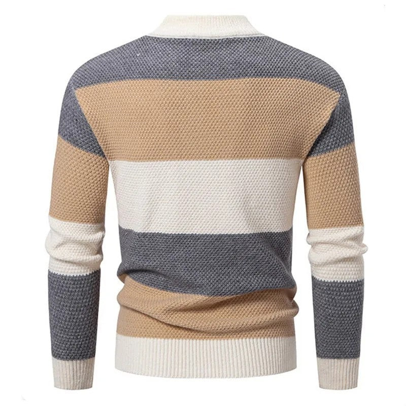 Julian Men's Textured Diamond Knit Sweater