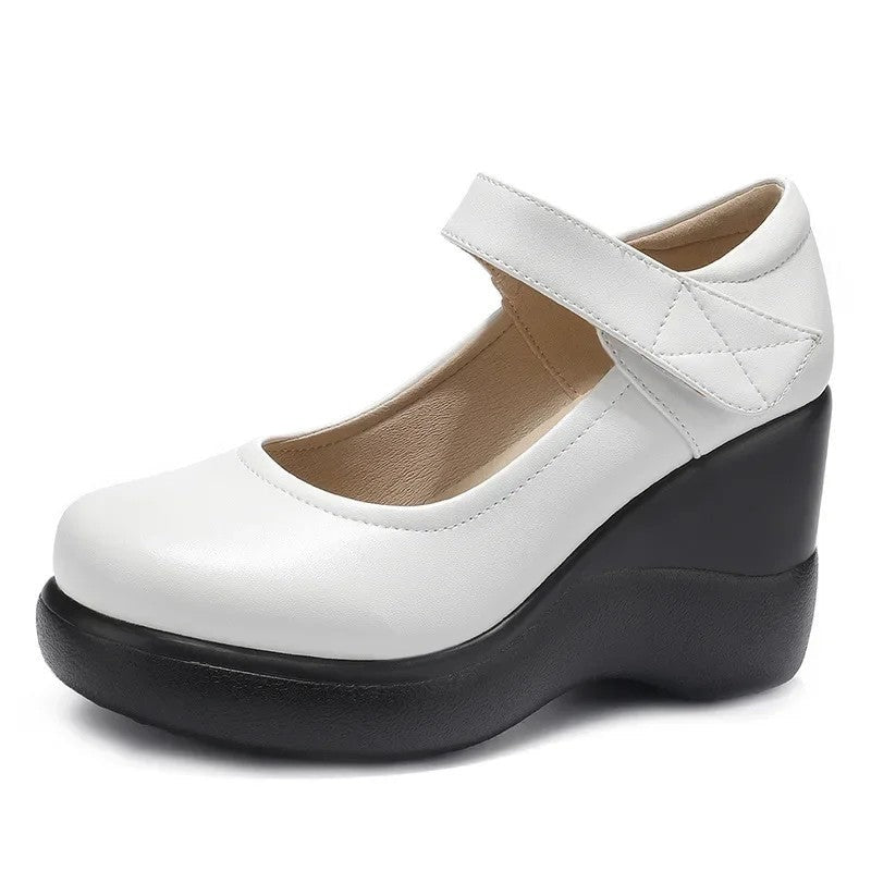 June Women's Platform Wedge Mary Jane Shoes