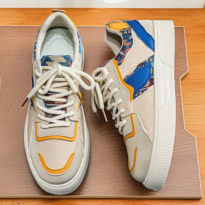 Lazari Retro Panel Low-Top Sneakers
