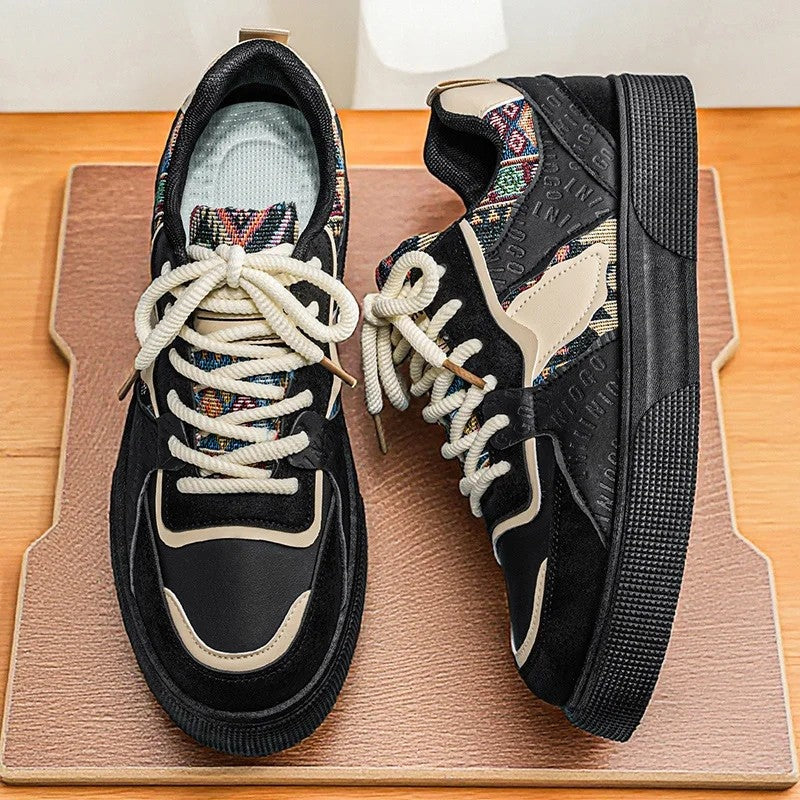Lazari Retro Panel Low-Top Sneakers
