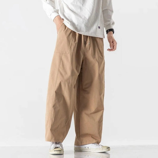 Plus Size Lazune Relaxed Wide-Leg Cotton Pants
