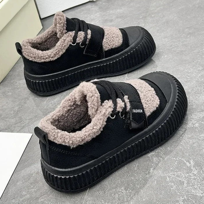 Leah Women's Fleece Lined Platform Sneakers