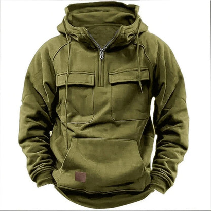 Liasa Utility Pocket Half-Zip Hoodie