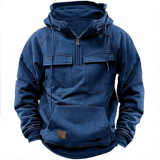 Liasa Utility Pocket Half-Zip Hoodie