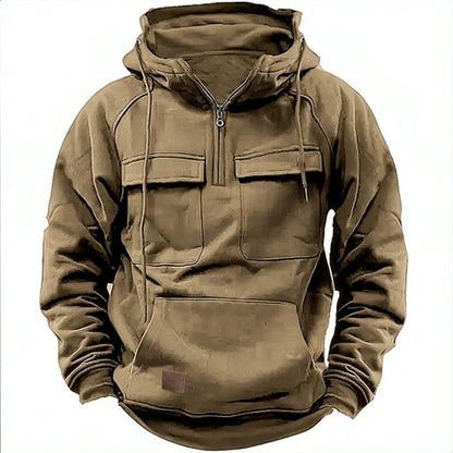 Liasa Utility Pocket Half-Zip Hoodie