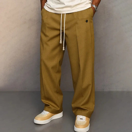 Lior Relaxed Drawstring Wide-Leg Pants