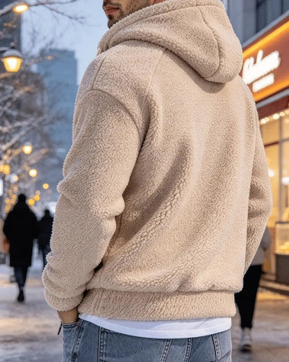 Luca Men's Fleece Zip Hooded Jacket