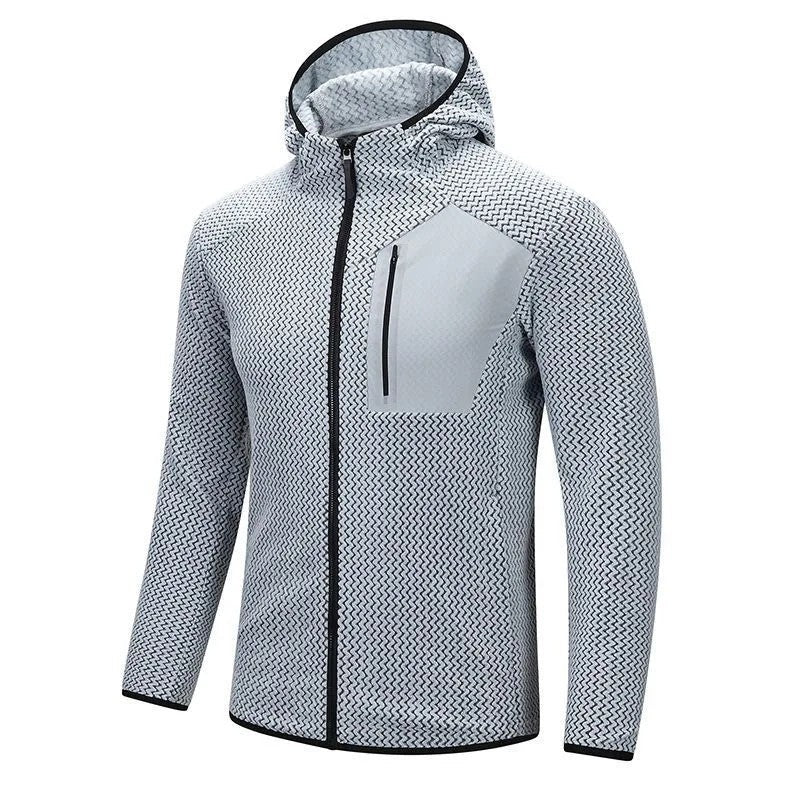 Lucian Textured Hooded Performance Jacket