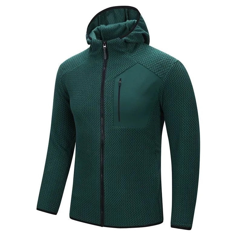 Lucian Textured Hooded Performance Jacket