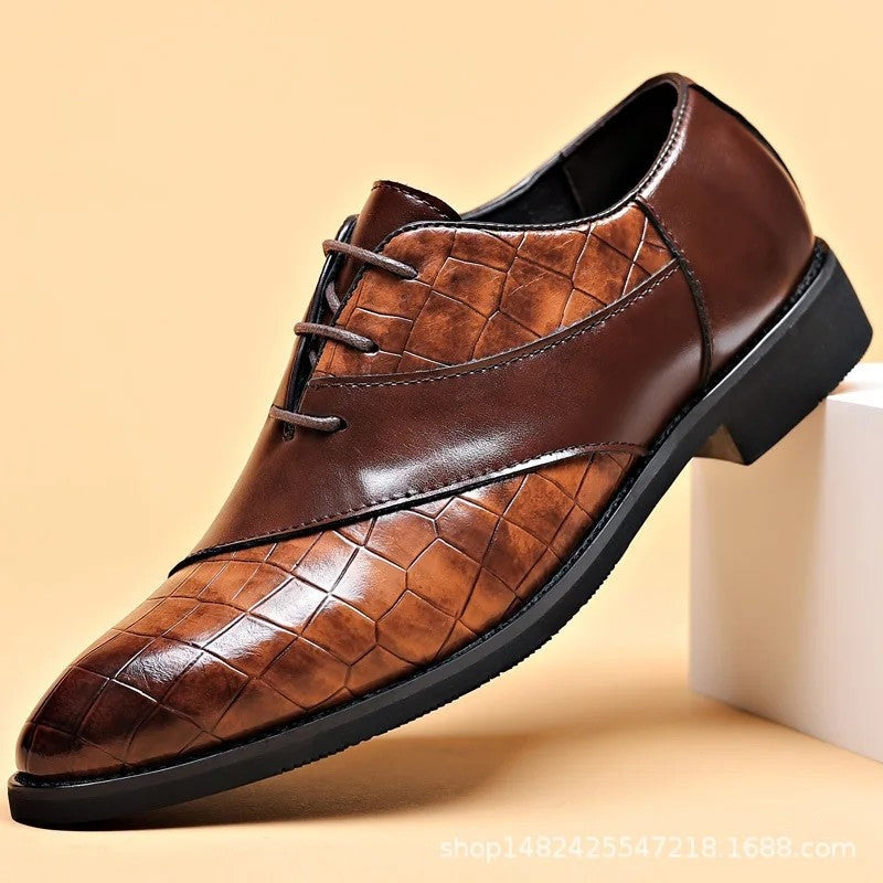 Lunado Embossed Oxford Dress Shoes