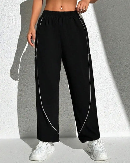 Lunari Relaxed Contrast Stitch Track Pants