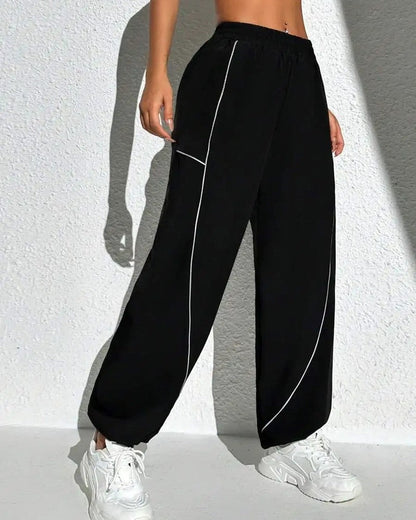 Lunari Relaxed Contrast Stitch Track Pants
