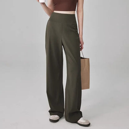 Lunari Relaxed High-Waist Wide-Leg Pants