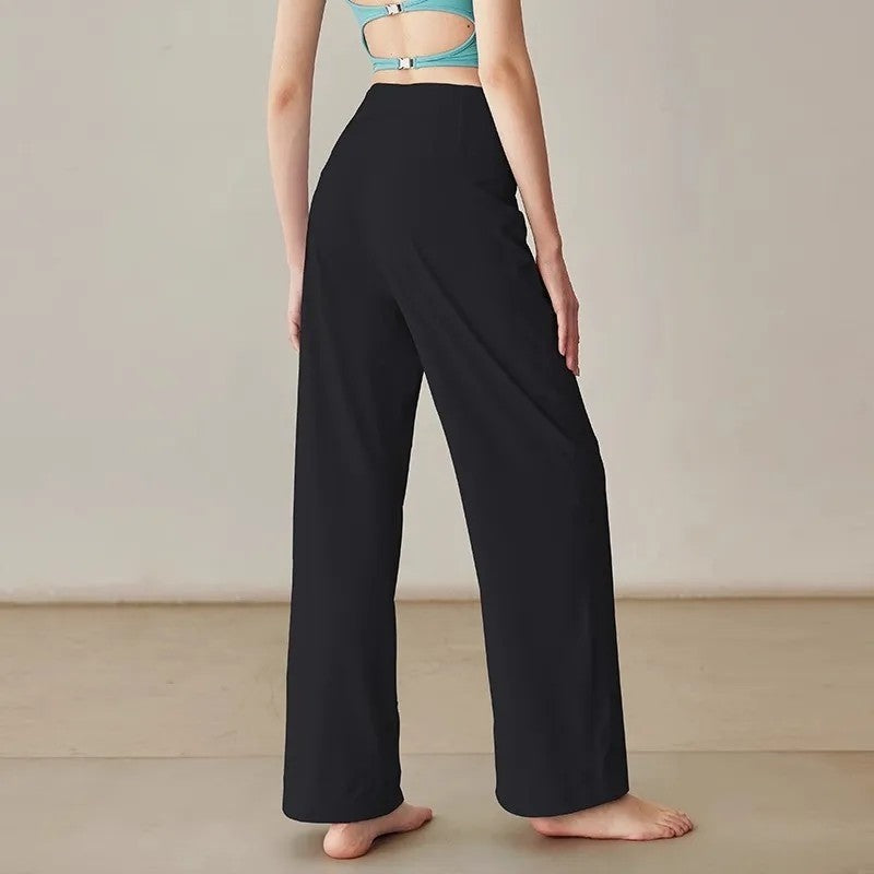 Lunari Relaxed High-Waist Wide-Leg Pants