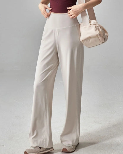 Lunari Relaxed High-Waist Wide-Leg Pants