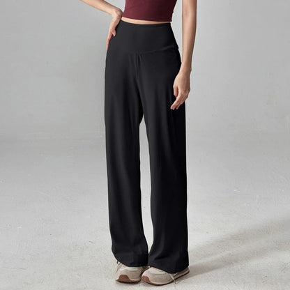 Lunari Relaxed High-Waist Wide-Leg Pants