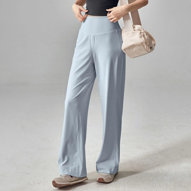 Lunari Relaxed High-Waist Wide-Leg Pants