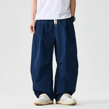 Lunaro Relaxed Drawstring Parachute Pants