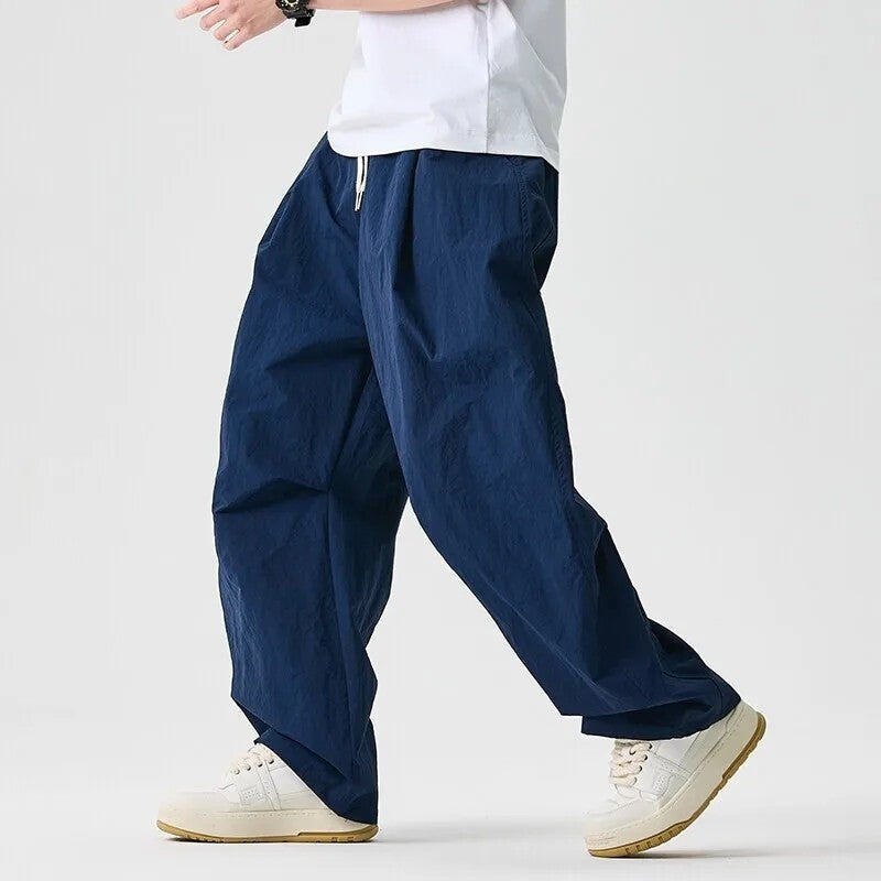 Lunaro Relaxed Drawstring Parachute Pants