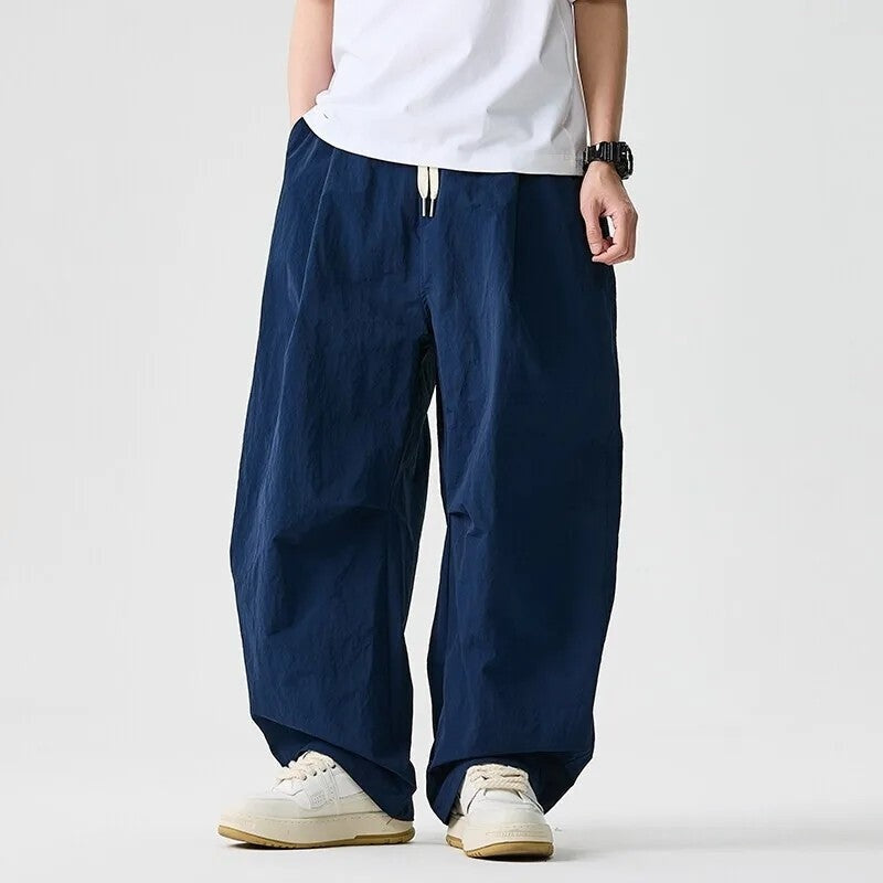 Lunaro Relaxed Drawstring Parachute Pants