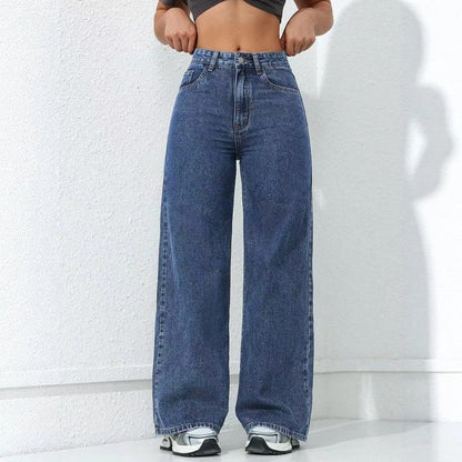Lunira Relaxed High-Waist Wide-Leg Jeans