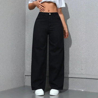 Lunira Relaxed High-Waist Wide-Leg Jeans