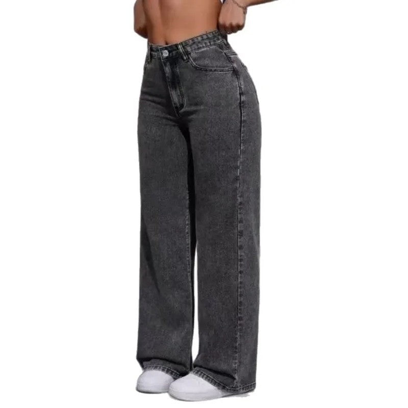 Lunira Relaxed High-Waist Wide-Leg Jeans