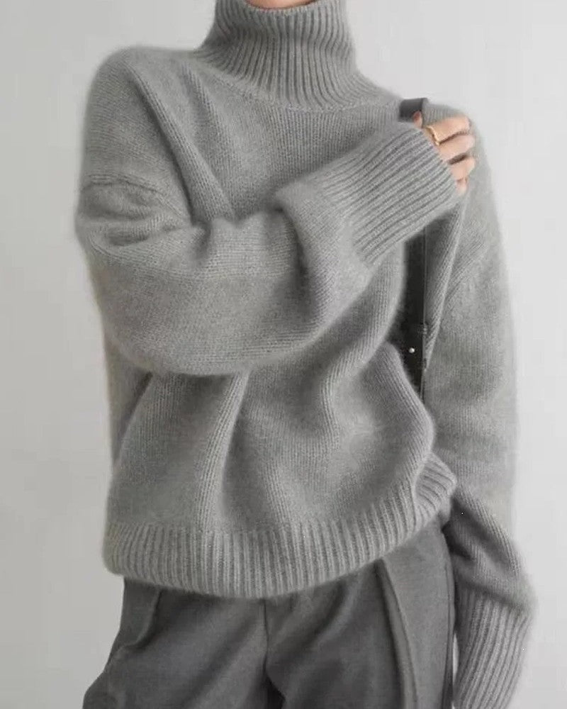 Lunira Relaxed Knit Turtleneck Sweater