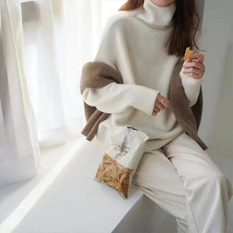 Lunira Relaxed Knit Turtleneck Sweater