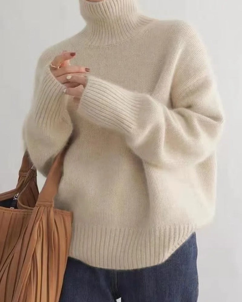 Lunira Relaxed Knit Turtleneck Sweater