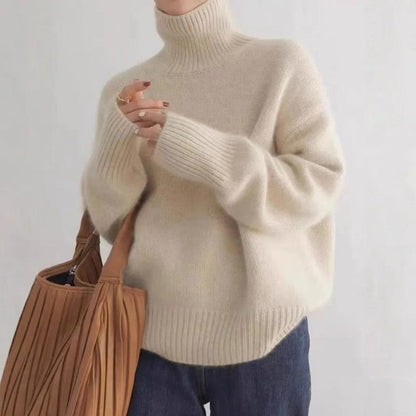 Lunira Relaxed Knit Turtleneck Sweater