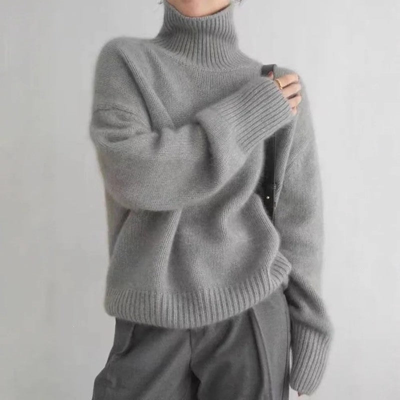 Lunira Relaxed Knit Turtleneck Sweater