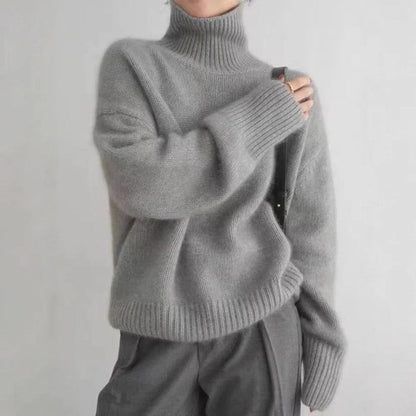 Lunira Relaxed Knit Turtleneck Sweater