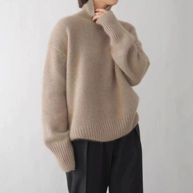 Lunira Relaxed Knit Turtleneck Sweater