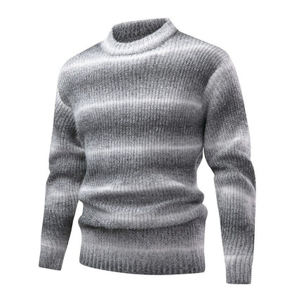 Magnus Ombre Knit Mock Neck Sweater