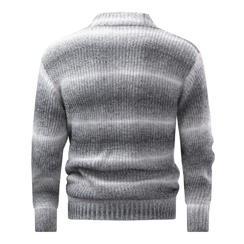 Magnus Ombre Knit Mock Neck Sweater