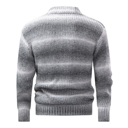 Magnus Ombre Knit Mock Neck Sweater