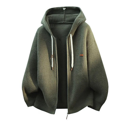 Margot Relaxed Ribbed Knit Hoodie