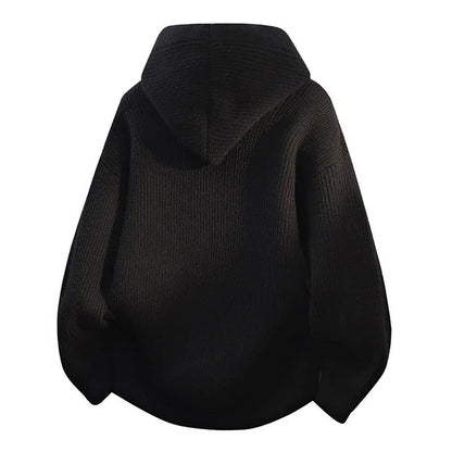 Margot Relaxed Ribbed Knit Hoodie