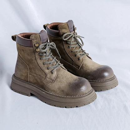 Margot Rugged Lace-Up Ankle Boots