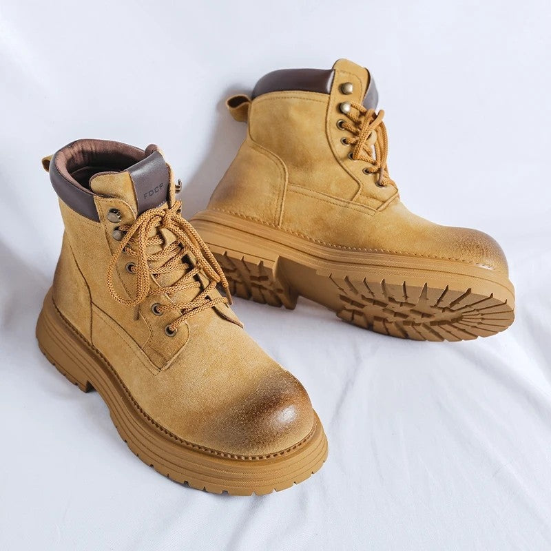 Margot Rugged Lace-Up Ankle Boots