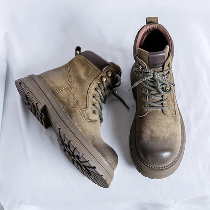 Margot Rugged Lace-Up Ankle Boots