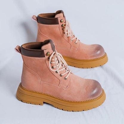 Margot Rugged Lace-Up Ankle Boots