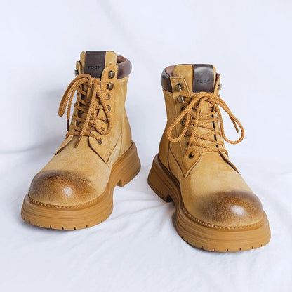 Margot Rugged Lace-Up Ankle Boots