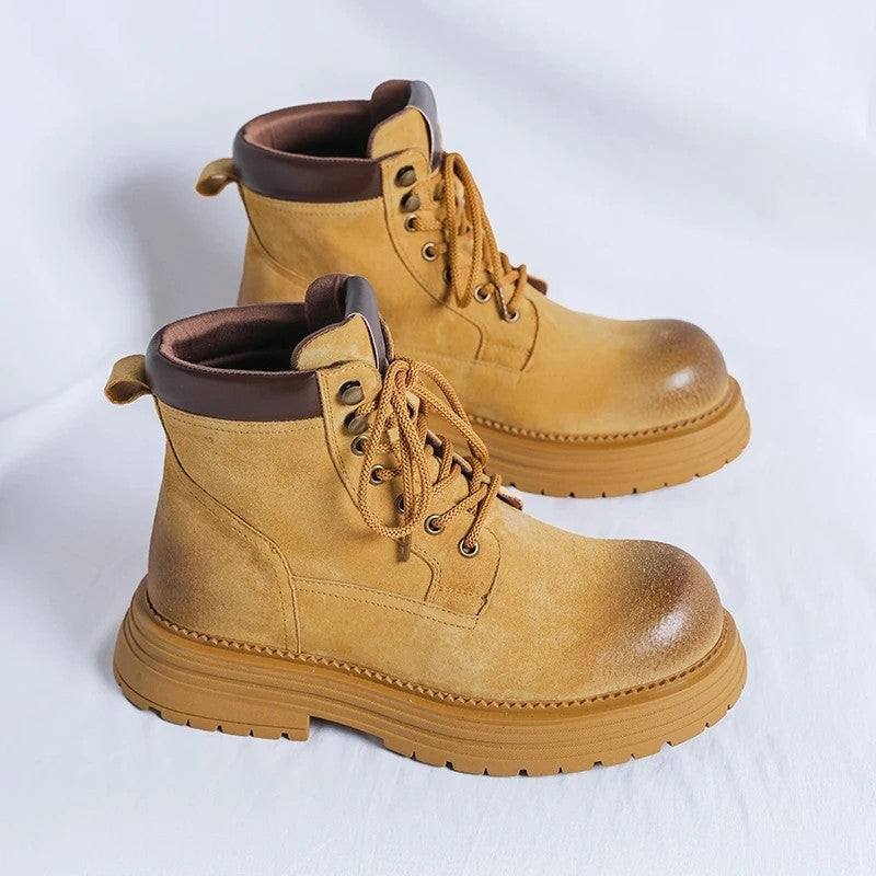 Margot Rugged Lace-Up Ankle Boots