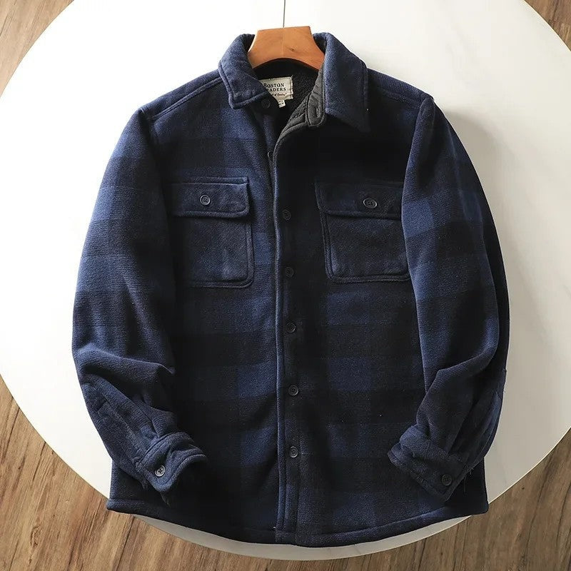 Mariel Relaxed Plaid Button-Up Shacket